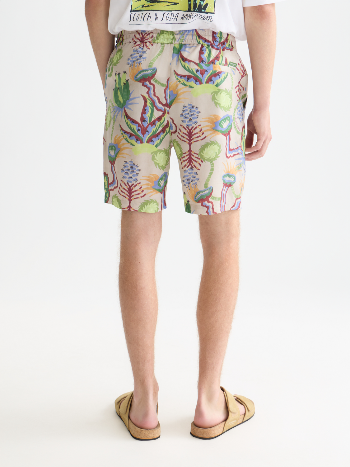 Fave Printed Tencel Relaxed-Fit Bermuda Shorts