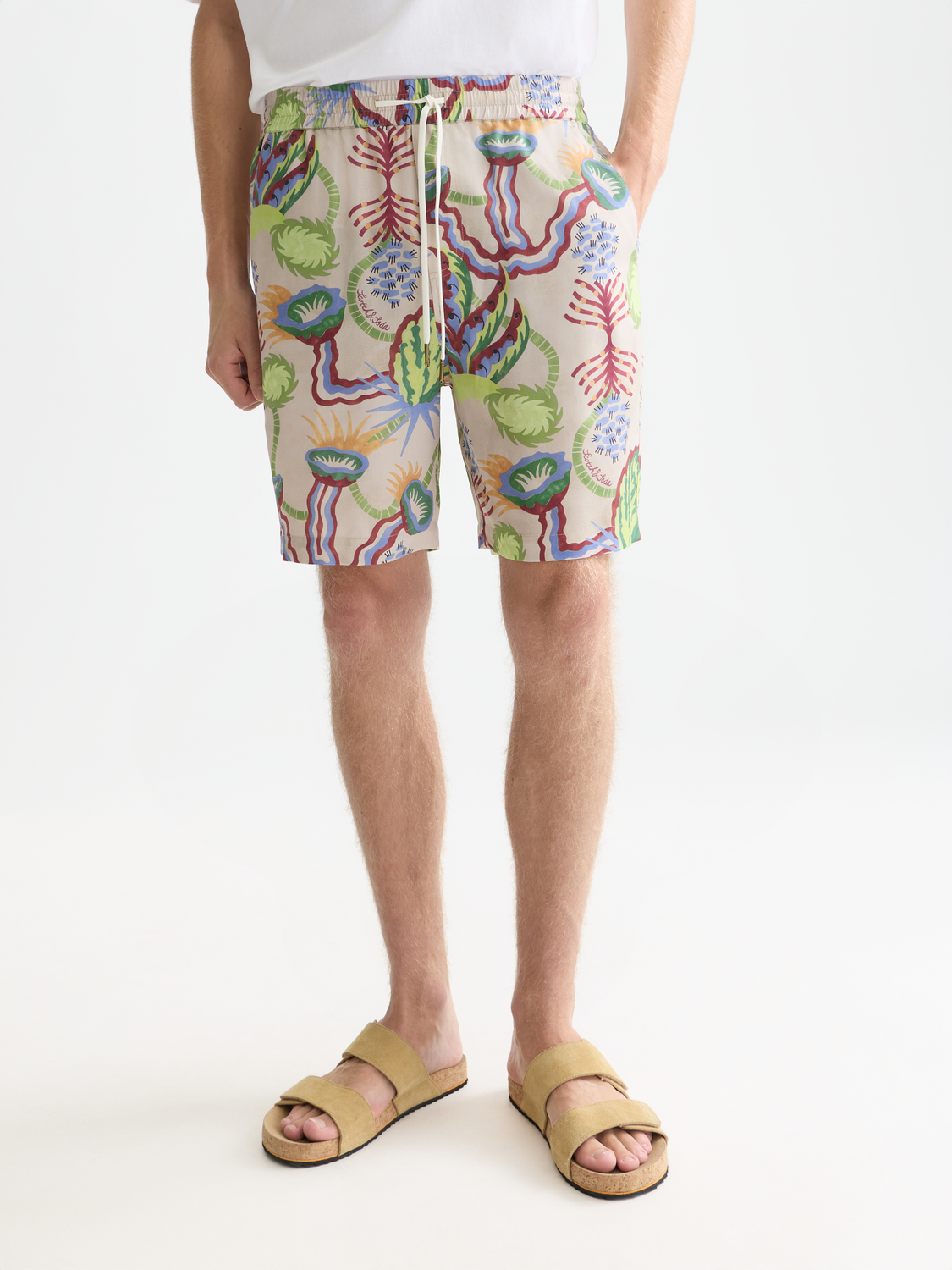 Fave Printed Tencel Relaxed-Fit Bermuda Shorts