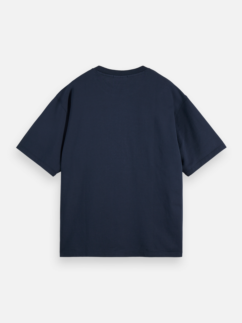 Cross-Stitched Front Artwork Loose-Fit T-Shirt