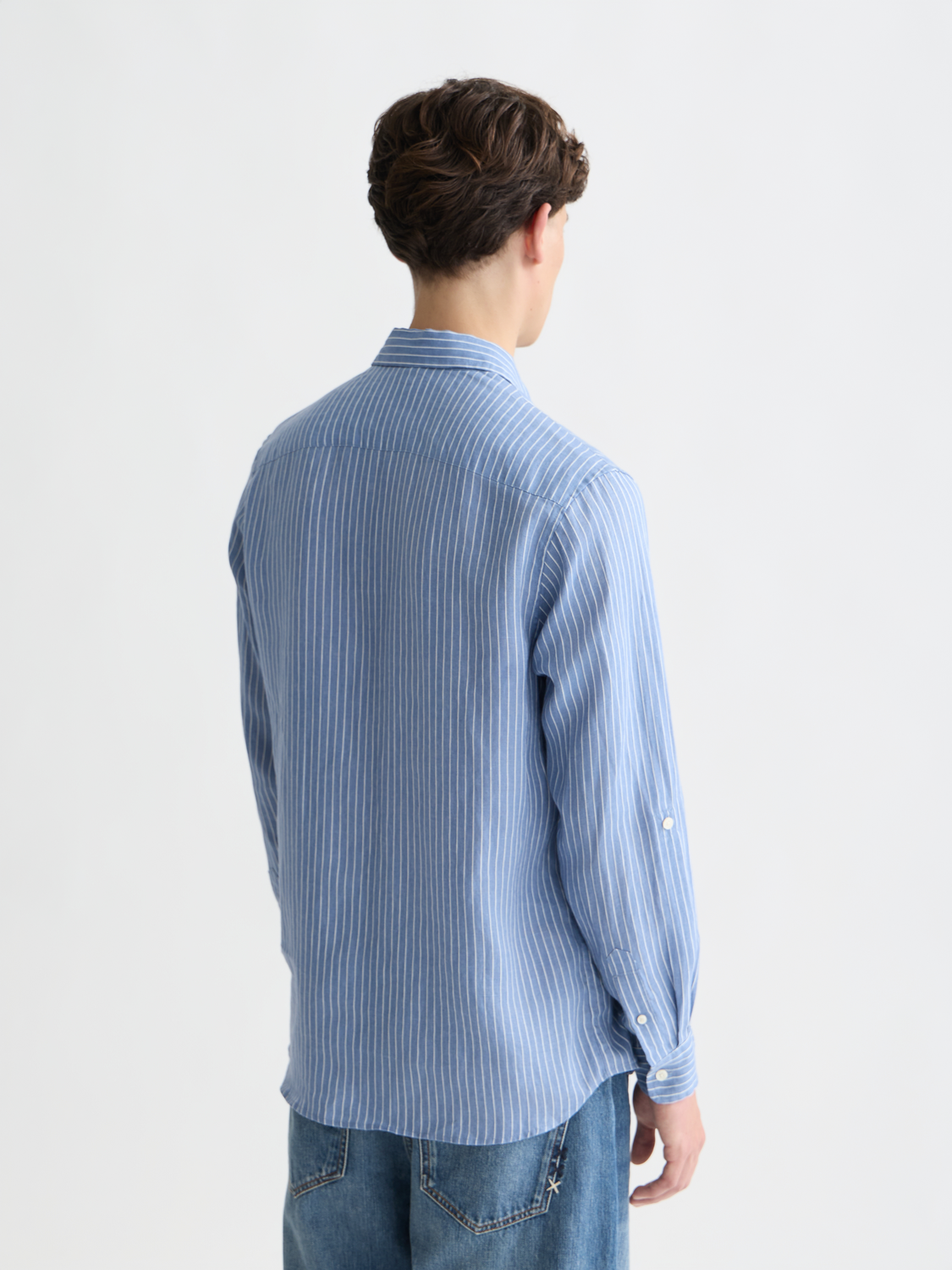 Linen Striped Regular-Fit Shirt