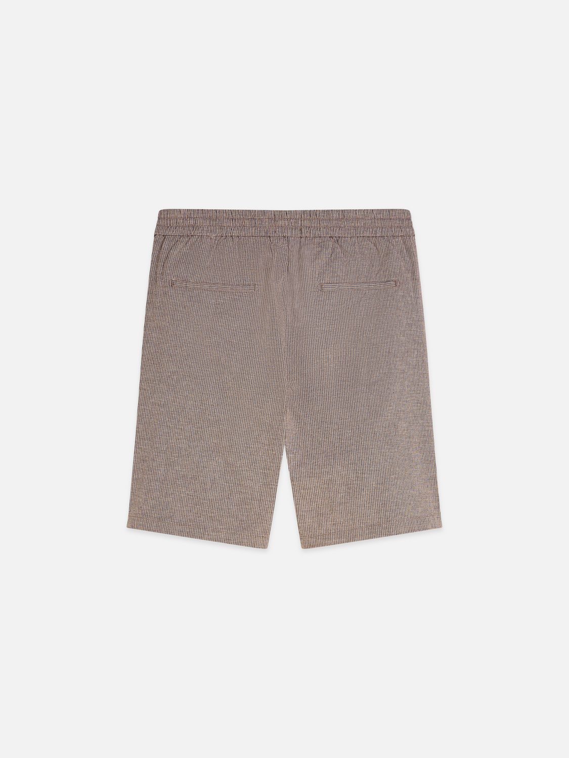 Essentials – Fave Cotton-Linen Yarn-Dyed Regular-Fit Bermuda Shorts