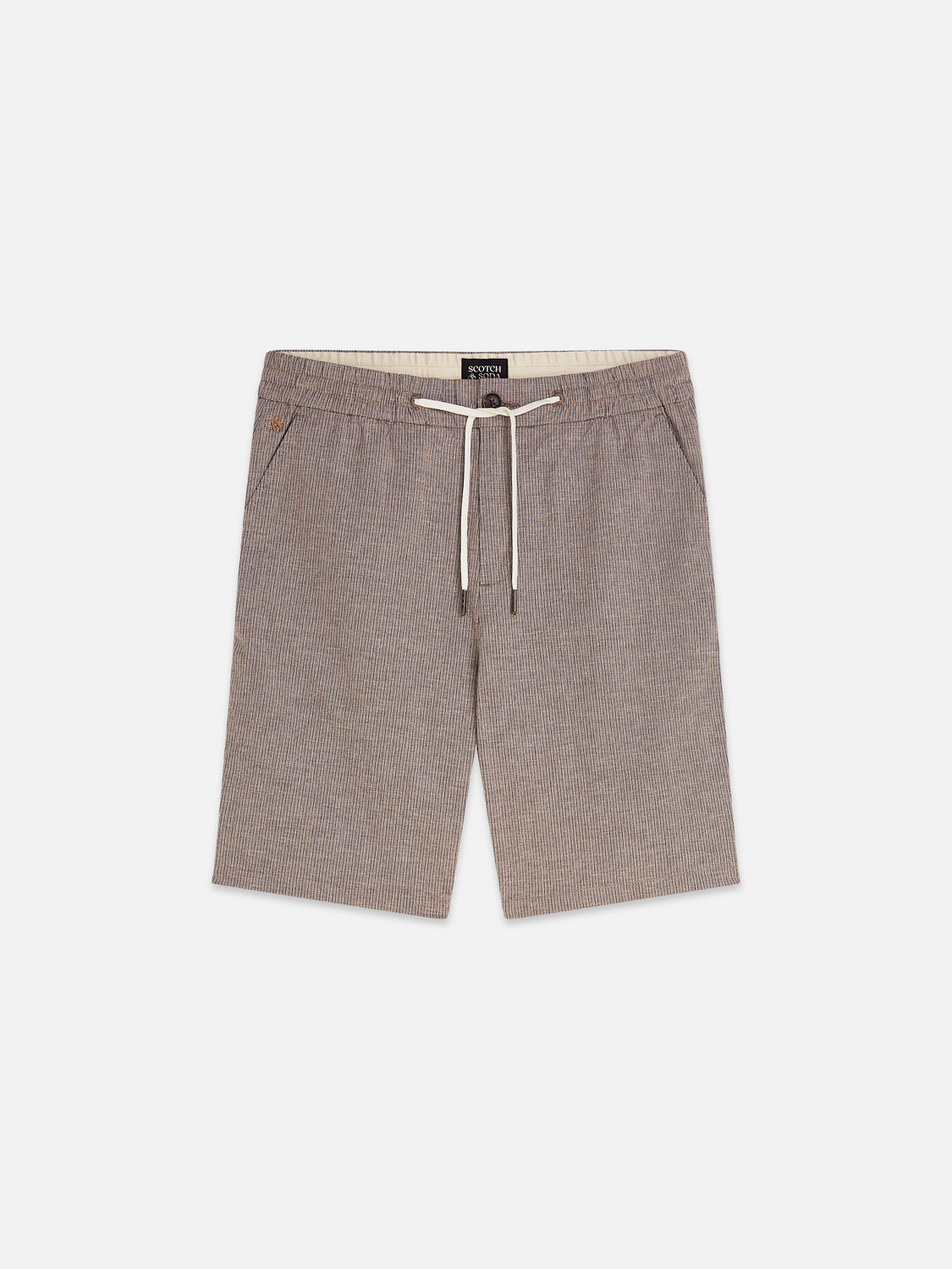 Essentials – Fave Cotton-Linen Yarn-Dyed Regular-Fit Bermuda Shorts