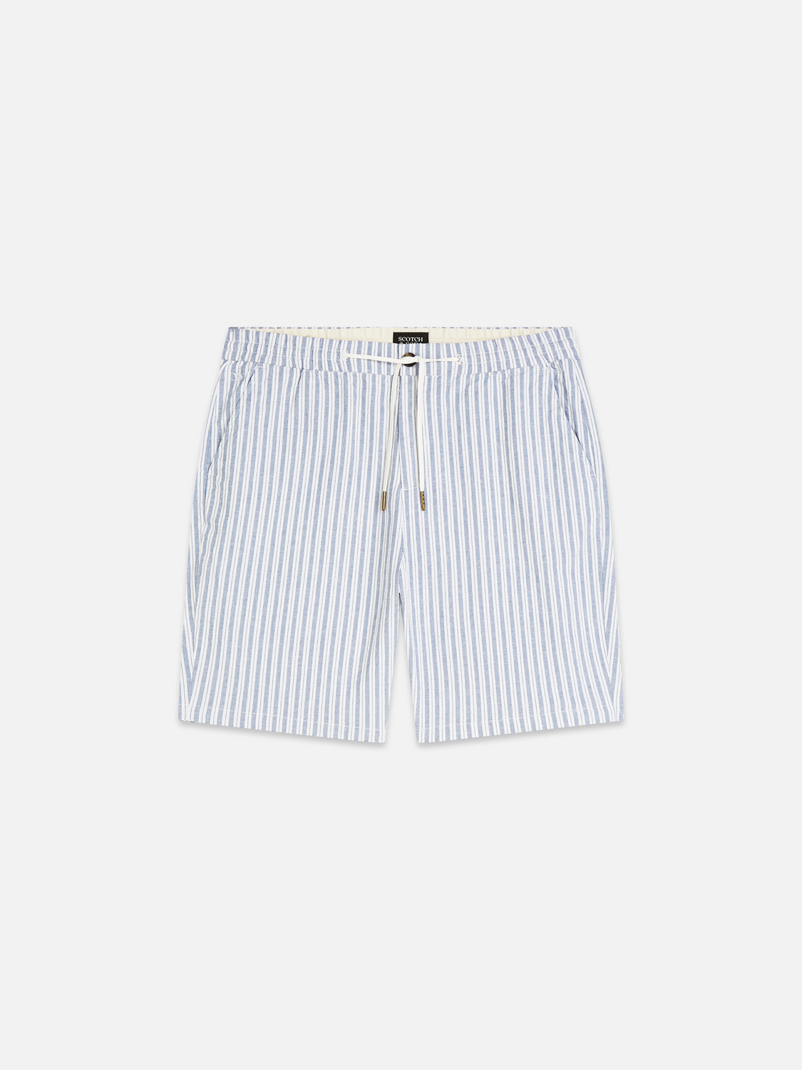 Fave Cotton-Linen Yarn-Dyed Regular-Fit Bermuda Shorts