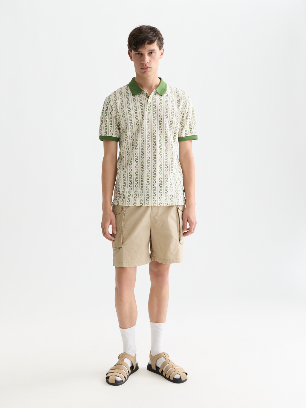 Microprinted Regularfit Polo