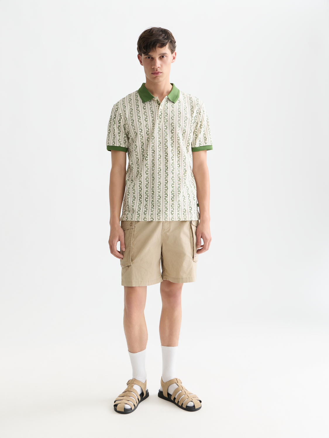 Microprinted Regularfit Polo