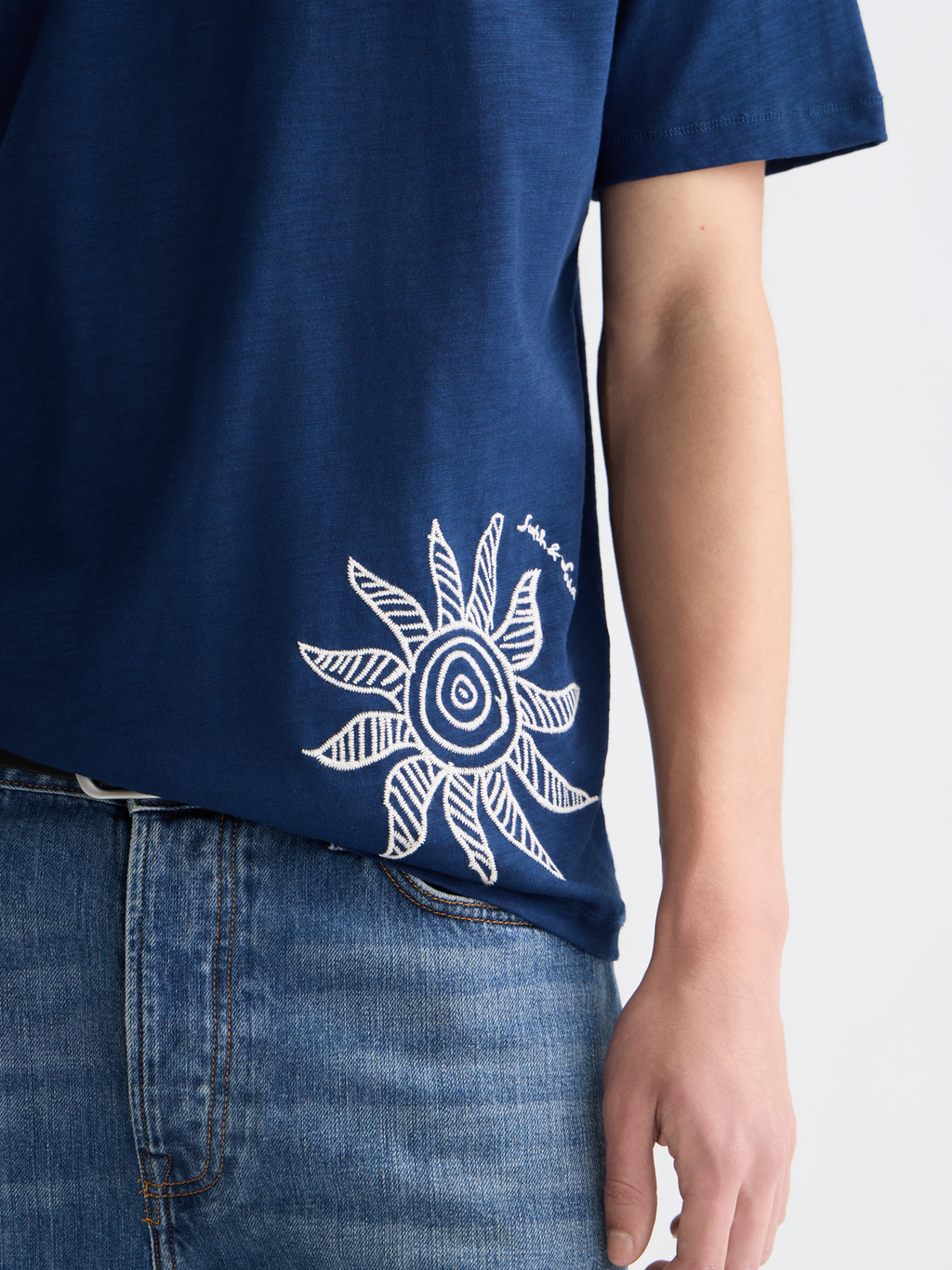 Embroidered Artwork Relaxed Fit T-Shirt