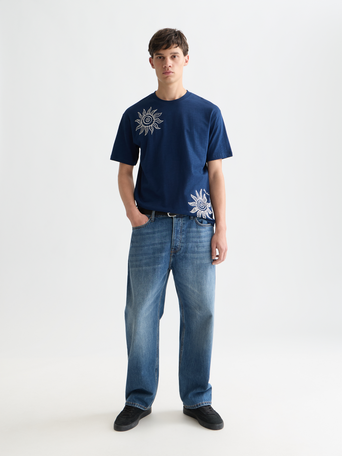 Embroidered Artwork Relaxed Fit T-Shirt