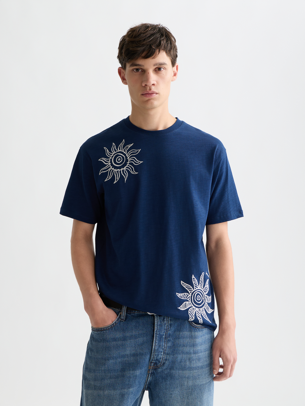 Embroidered Artwork Relaxed Fit T-Shirt
