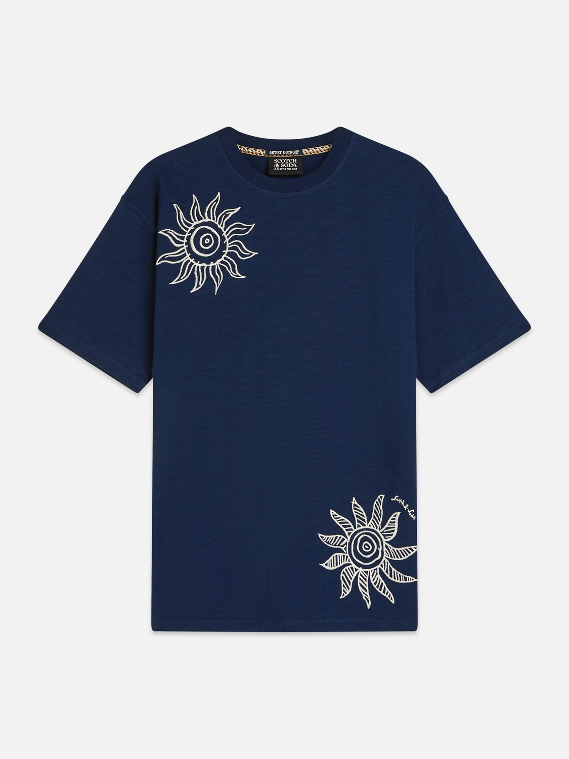 Embroidered Artwork Relaxed Fit T-Shirt