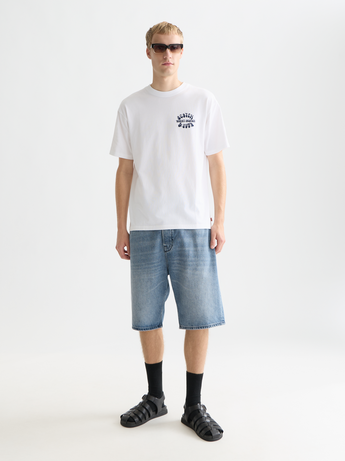 Front And Back Artwork Relaxed-Fit T-Shirt