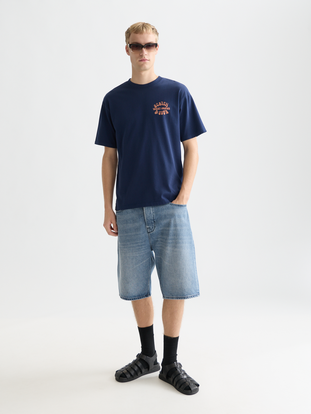 Front And Back Artwork Relaxed-Fit T-Shirt