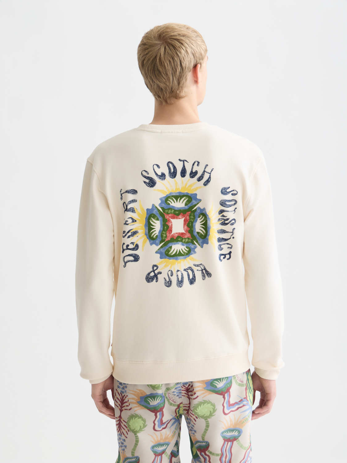 Front And Back Artwork Regular-Fit Sweatshirt