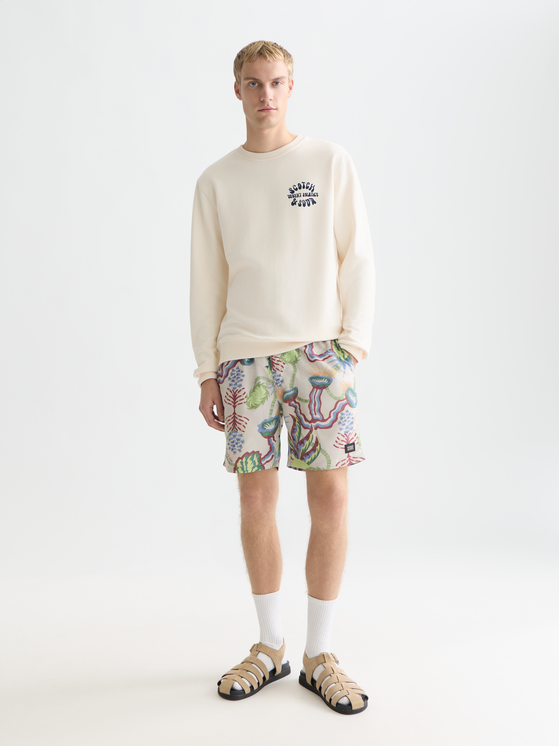 Front And Back Artwork Regular-Fit Sweatshirt