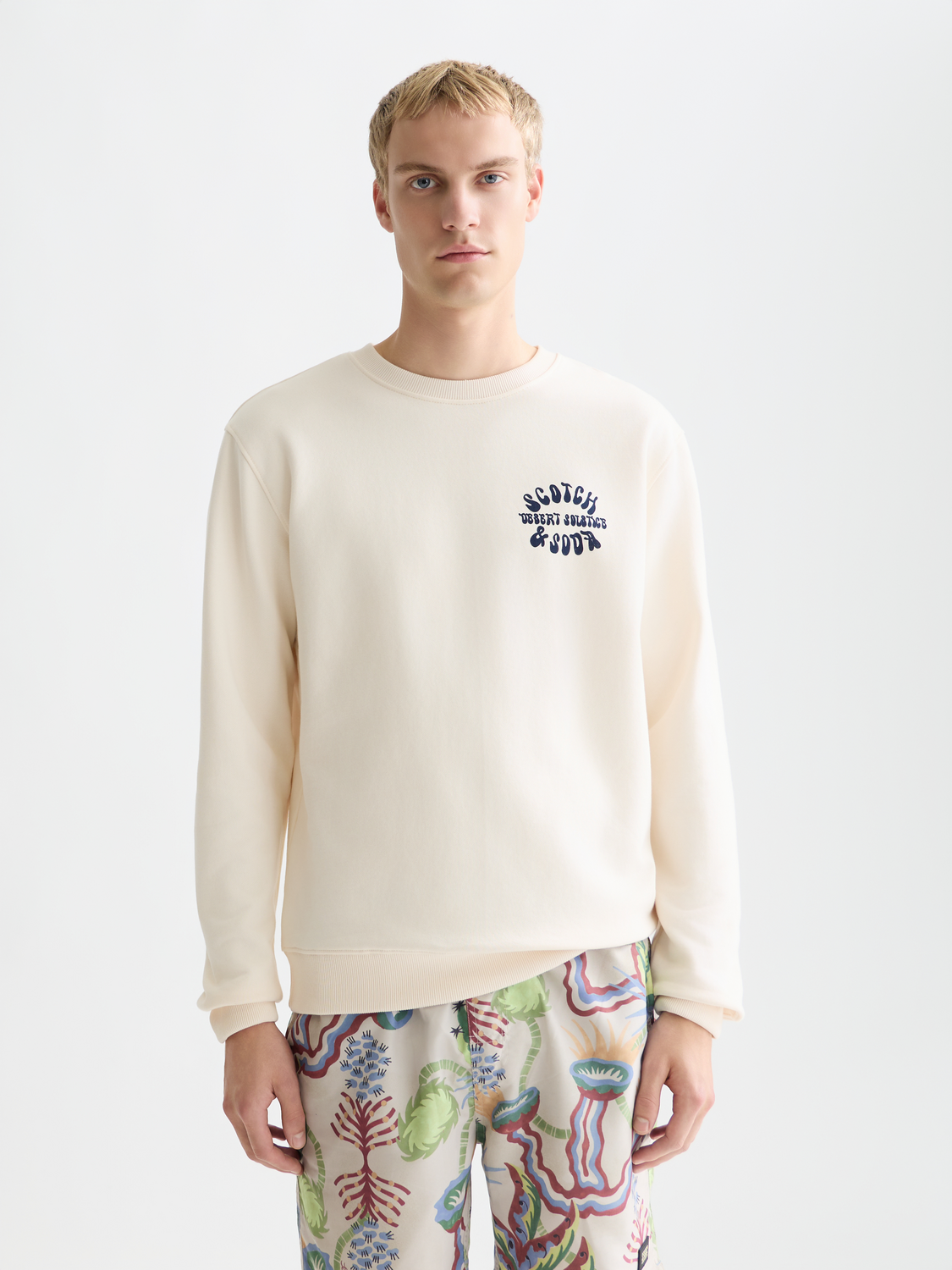 Front And Back Artwork Regular-Fit Sweatshirt