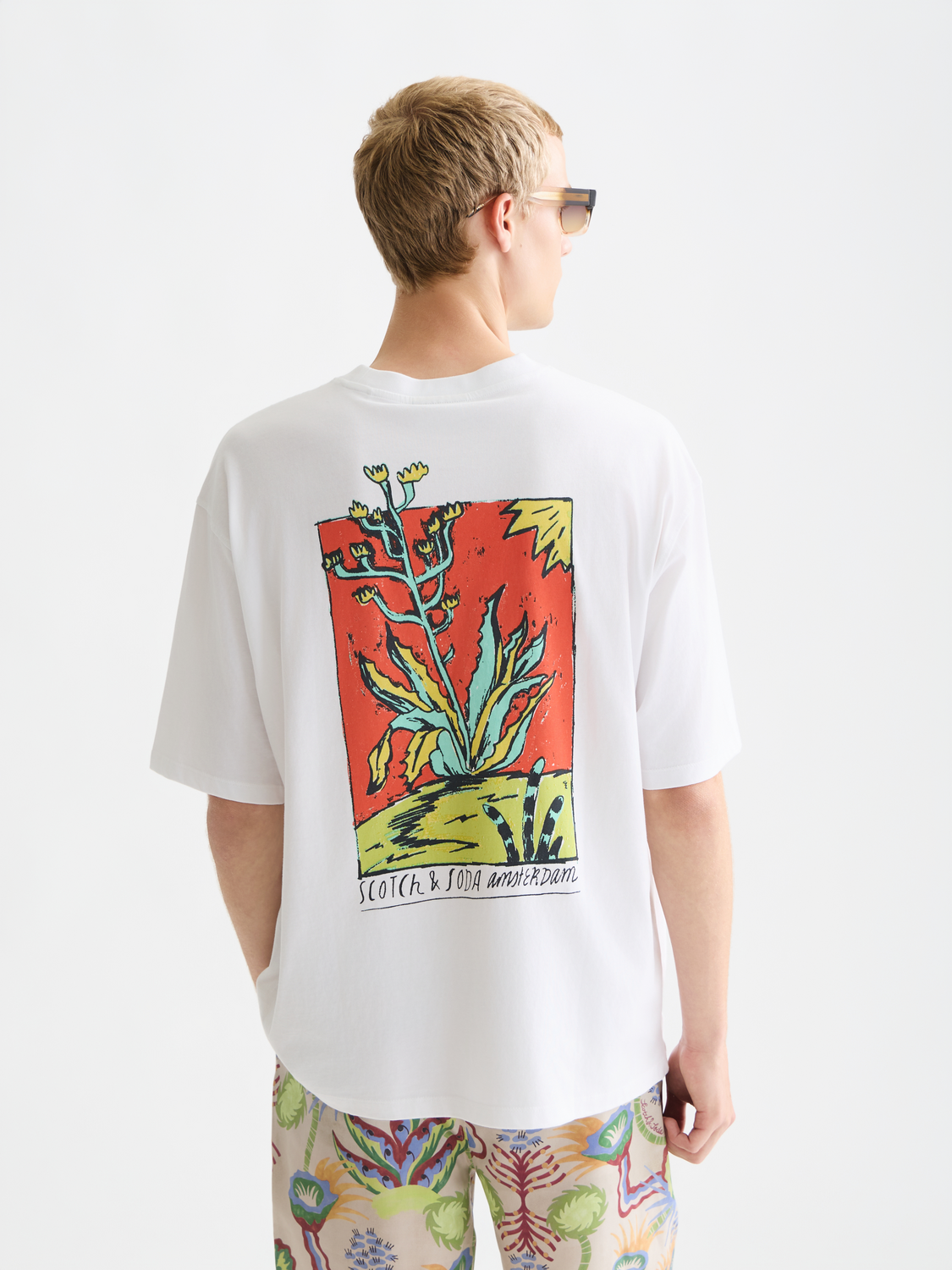 Front And Back Artwork Loose-Fit T-Shirt