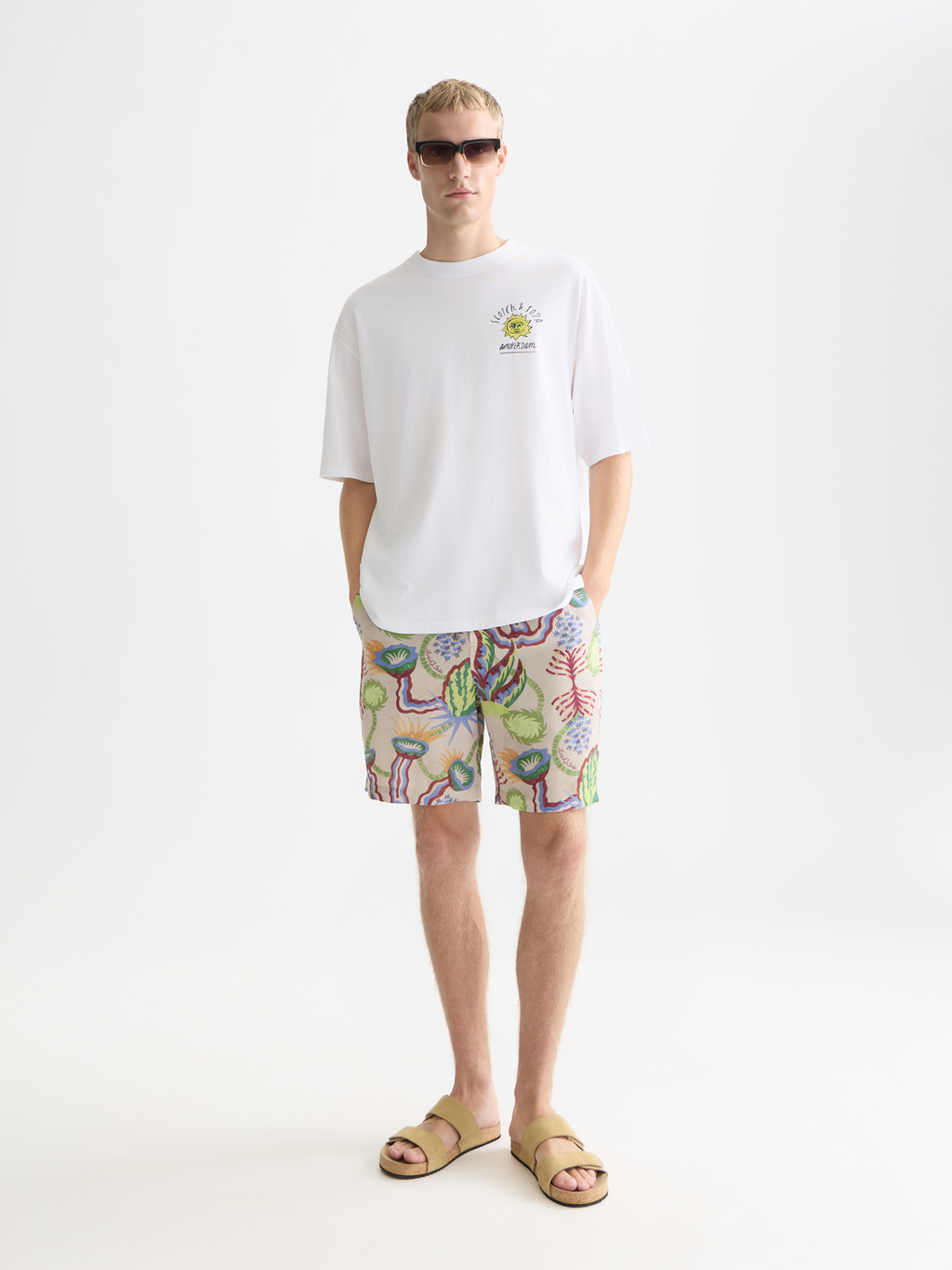 Front And Back Artwork Loose-Fit T-Shirt