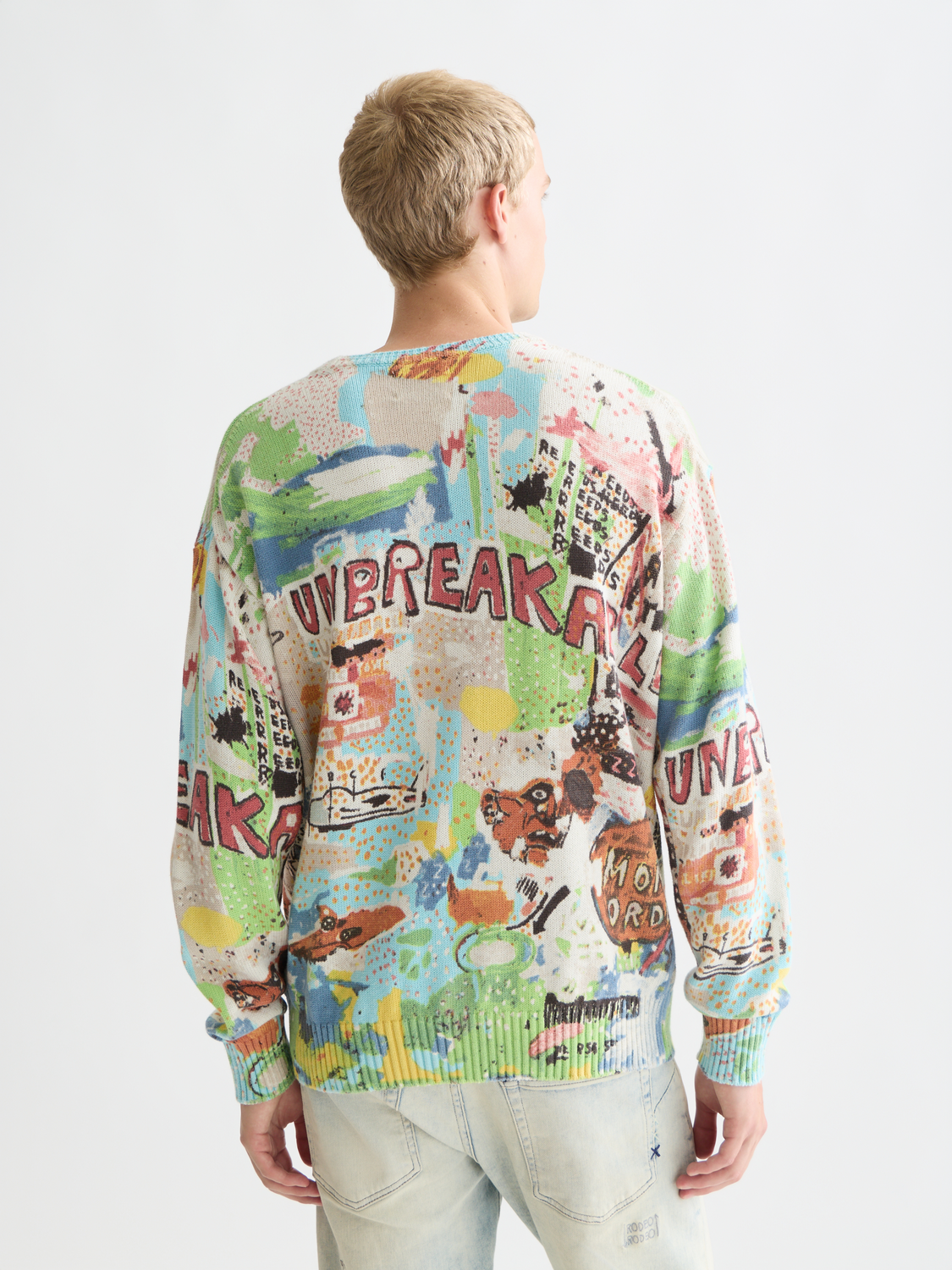 Scotch & Soda x Basquiat Printed Loose-Fit Pullover