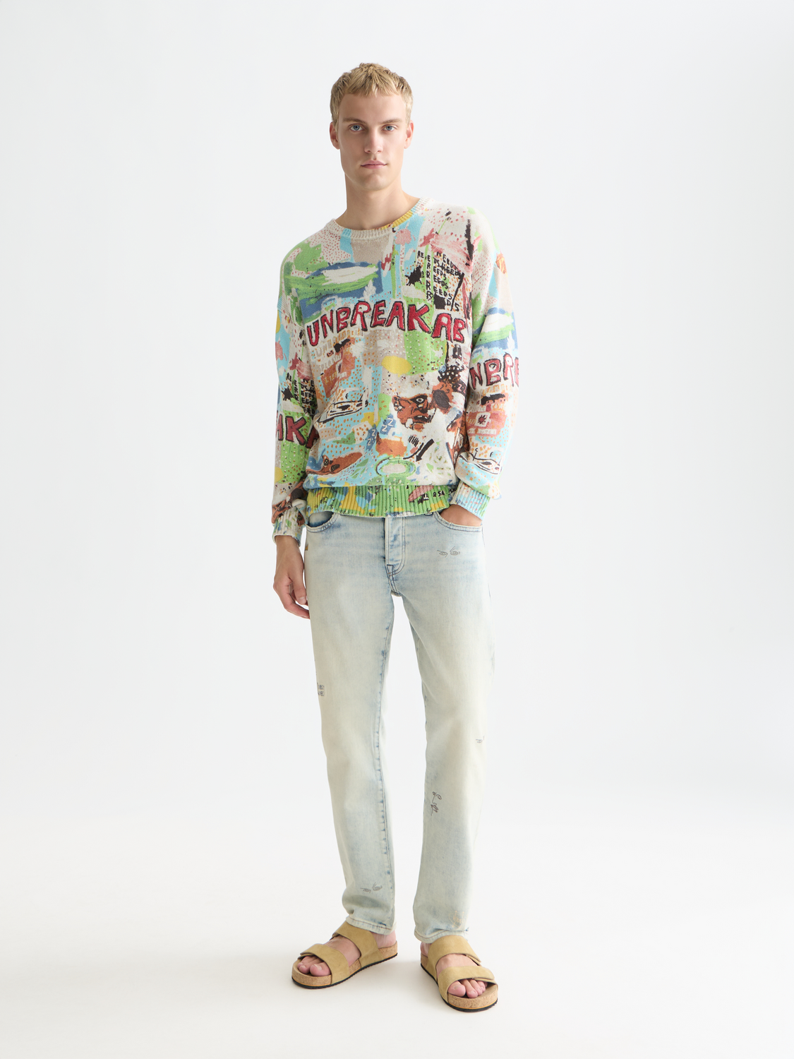 Scotch & Soda x Basquiat Printed Loose-Fit Pullover