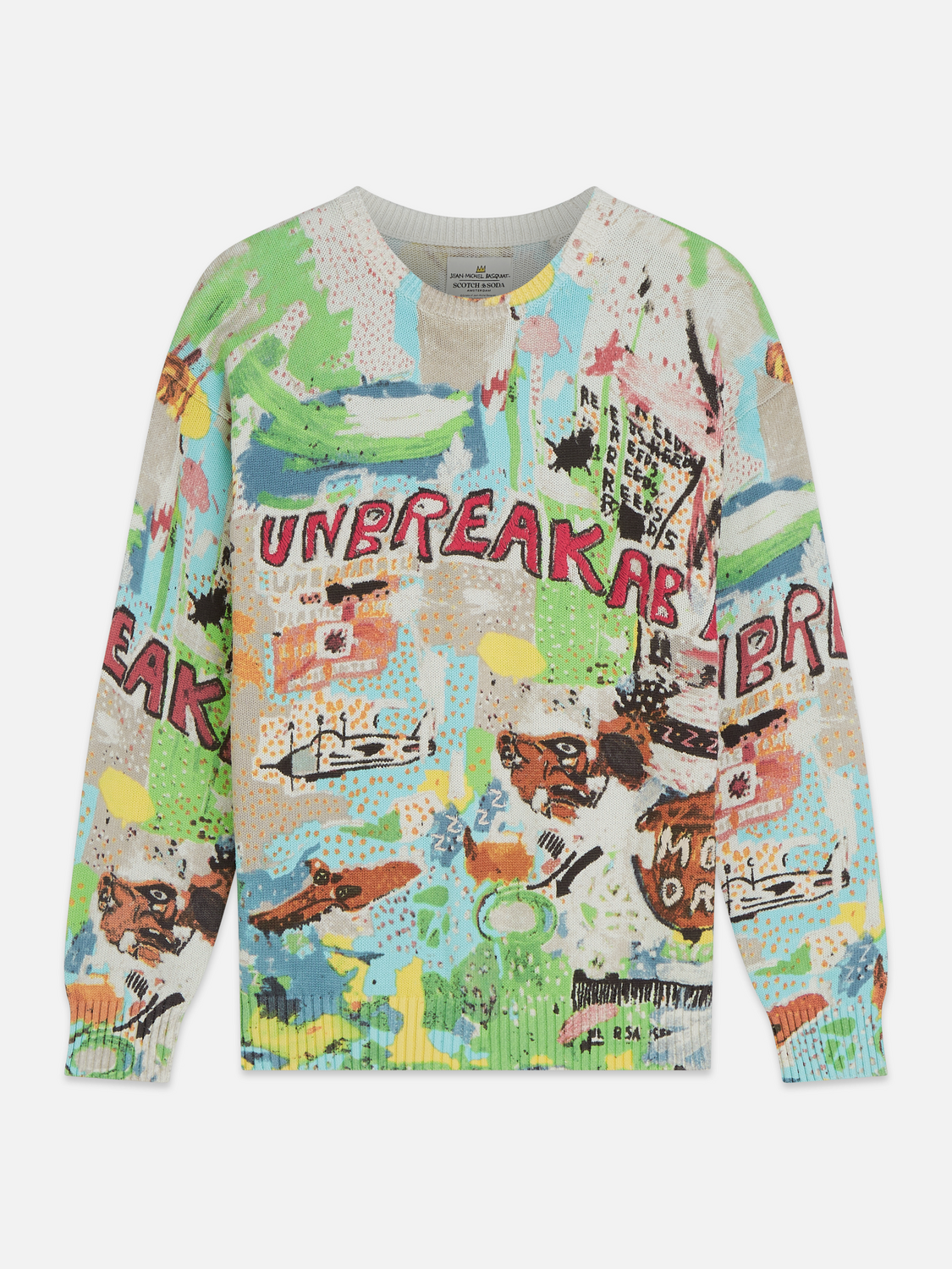 Scotch & Soda x Basquiat Printed Loose-Fit Pullover