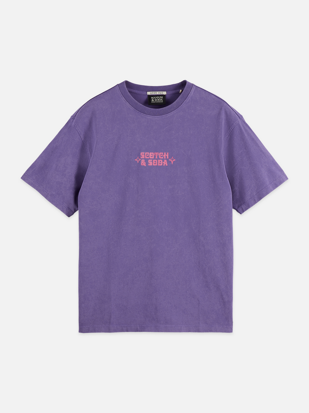 Front Artwork Relaxed-Fit Snow-Washed T-Shirt