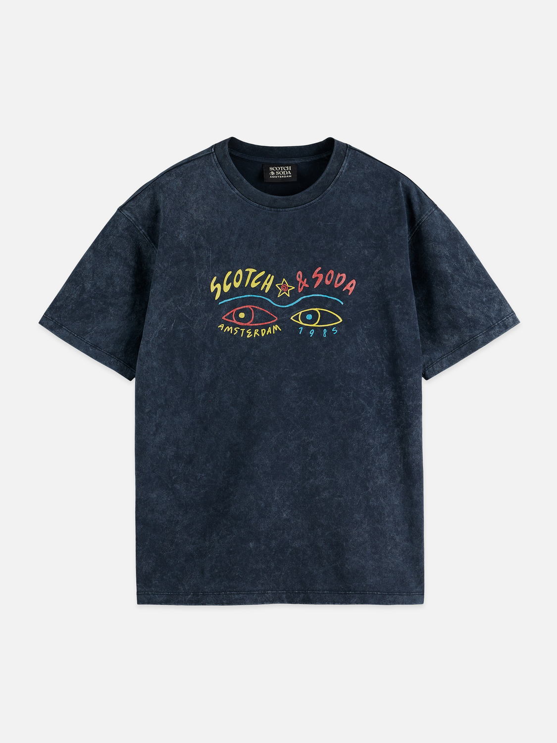 Front Artwork Relaxed-Fit Snow-Washed T-Shirt