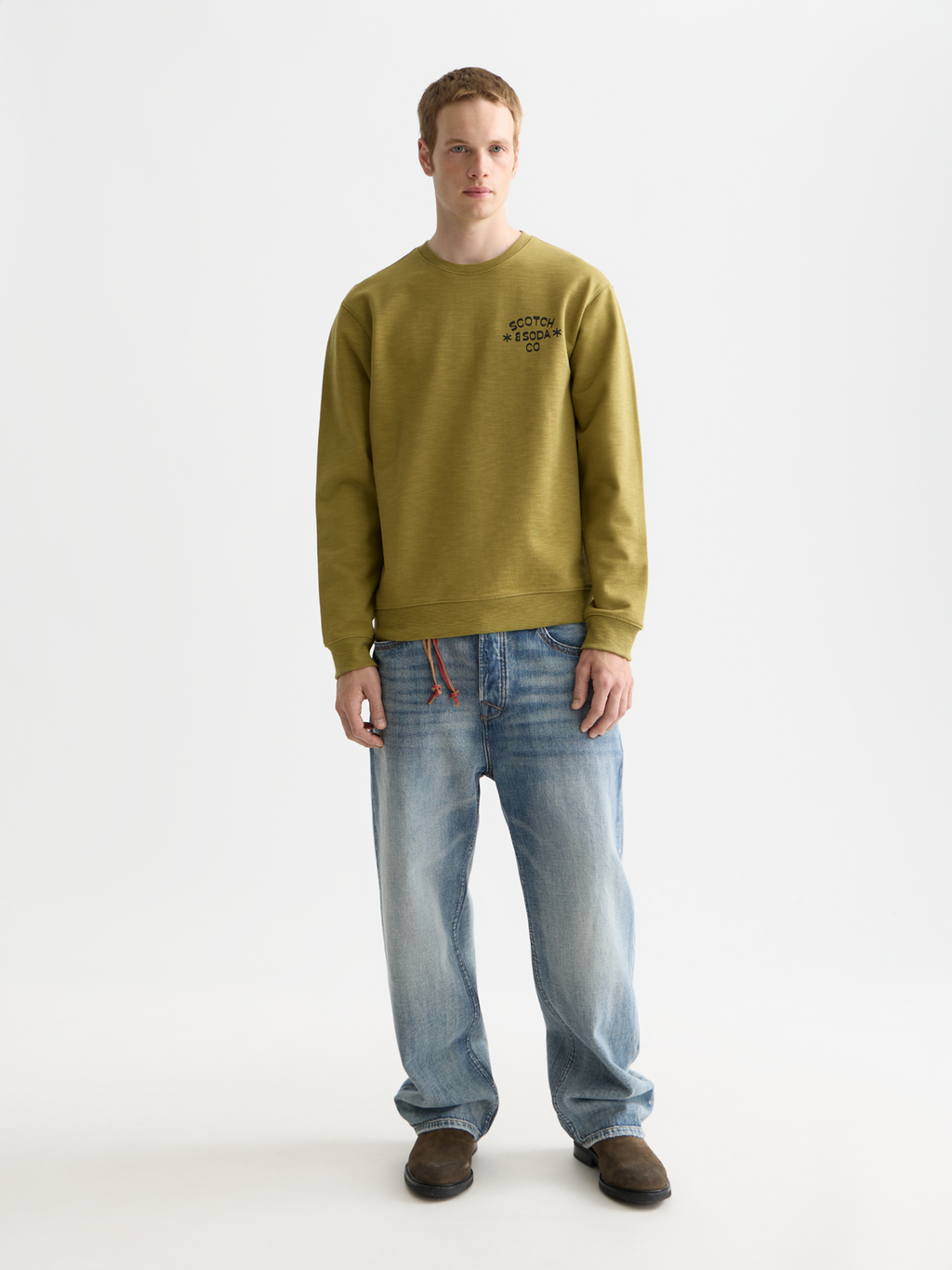 Chest Logo Regular-Fit Sweatshirt