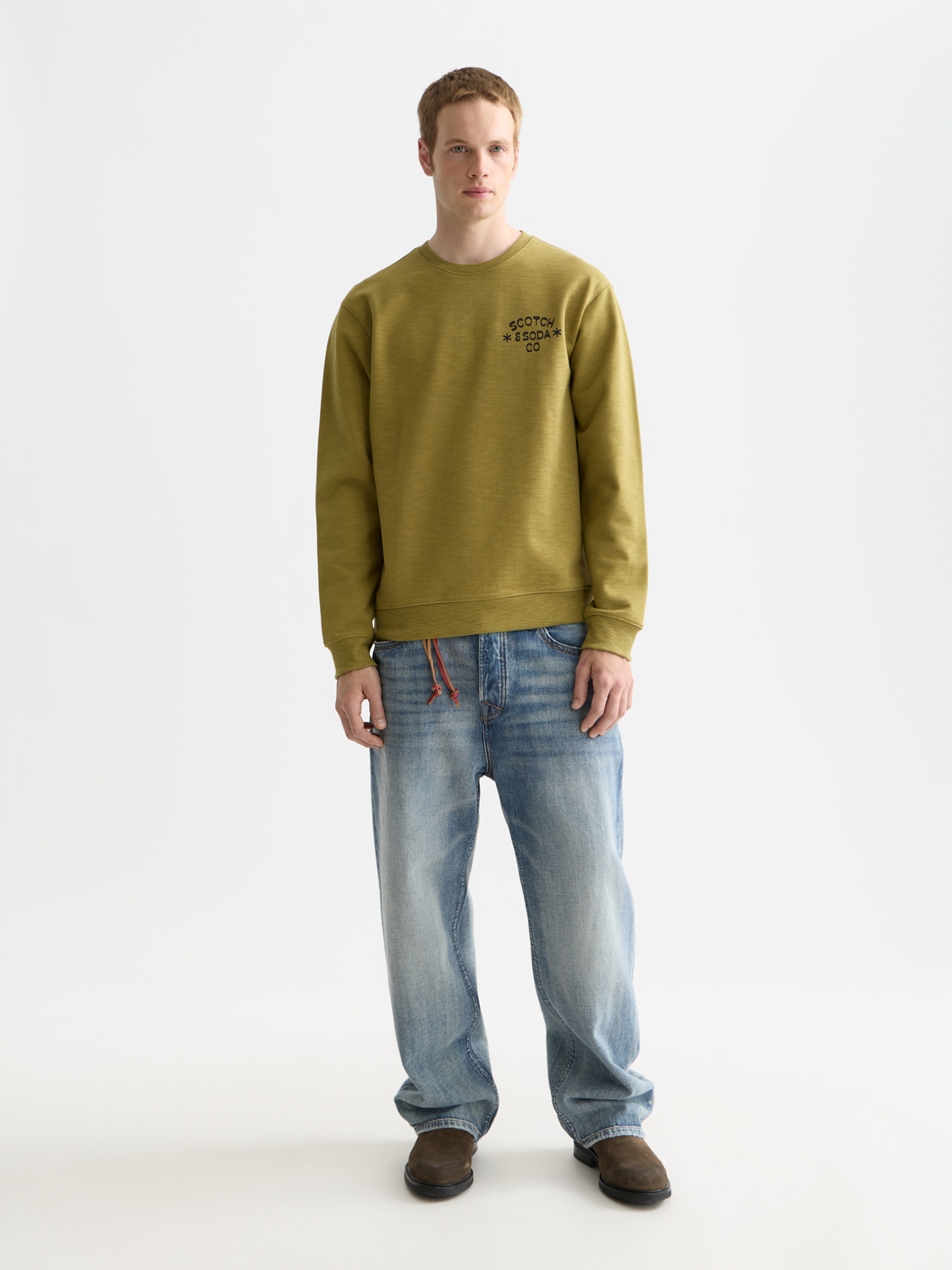 Chest Logo Regular-Fit Sweatshirt