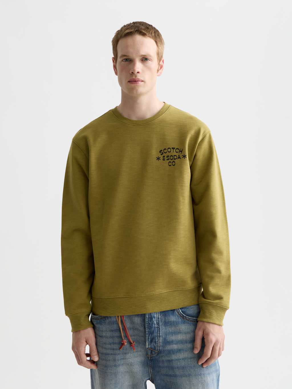 Chest Logo Regular-Fit Sweatshirt