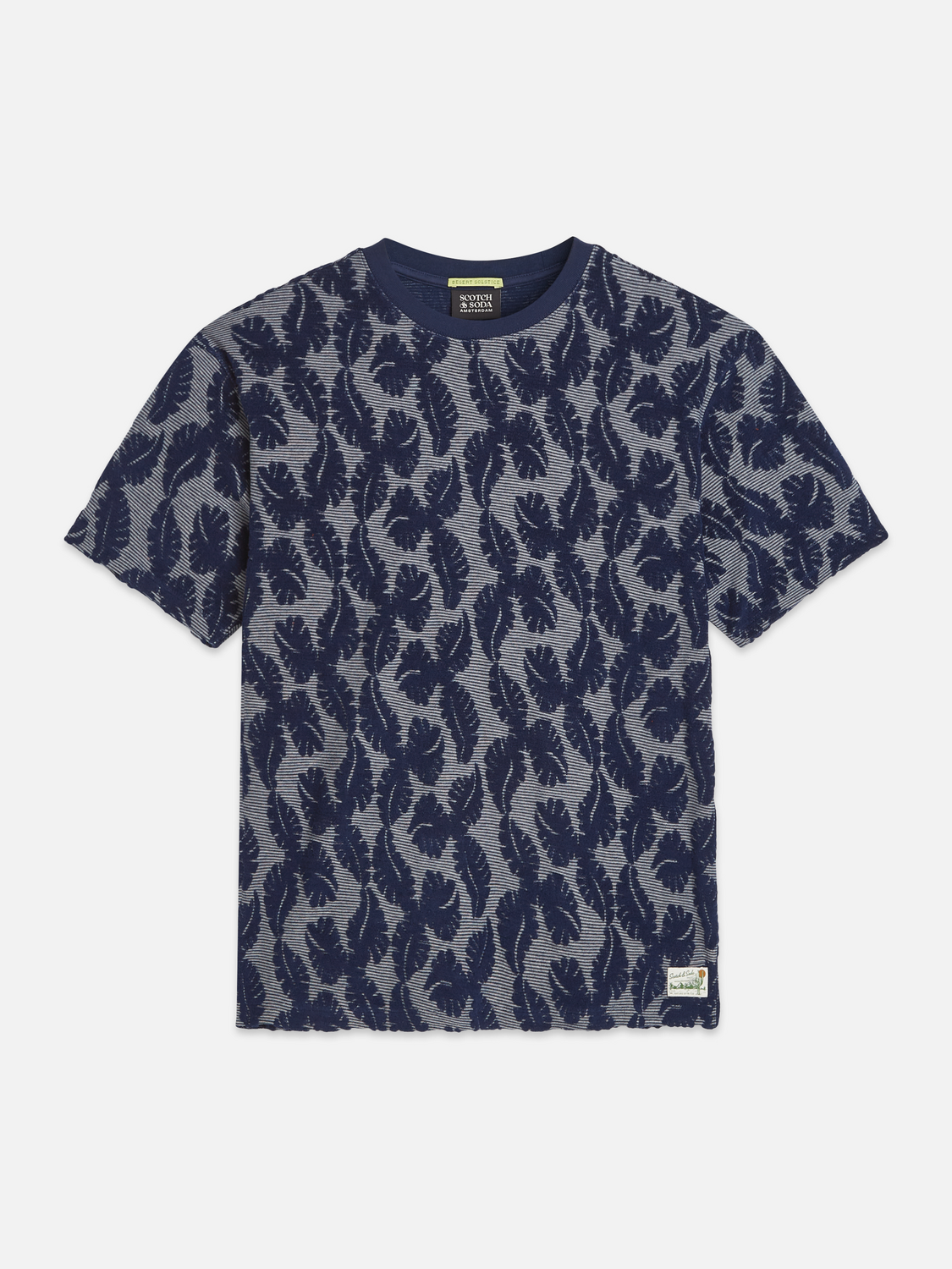 Jacquard Feeder Stripe Relaxed-Fit T-Shirt