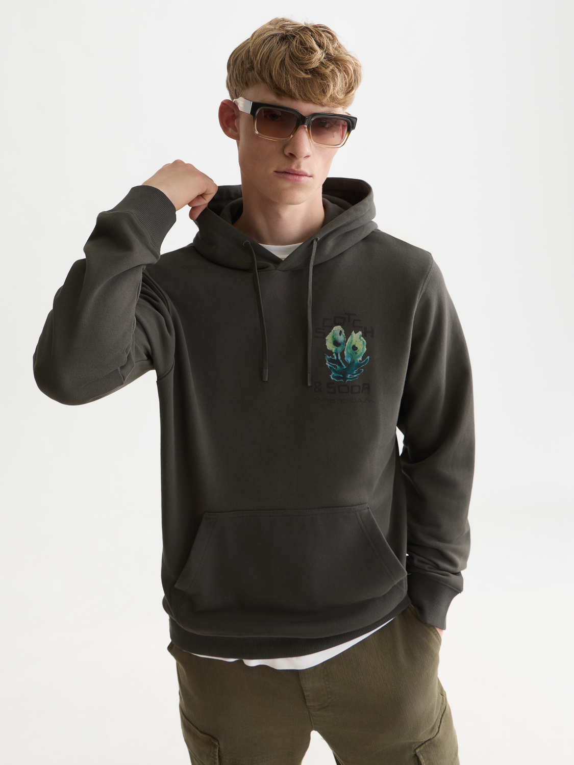 Front And Back Artwork Regular-Fit Hoodie