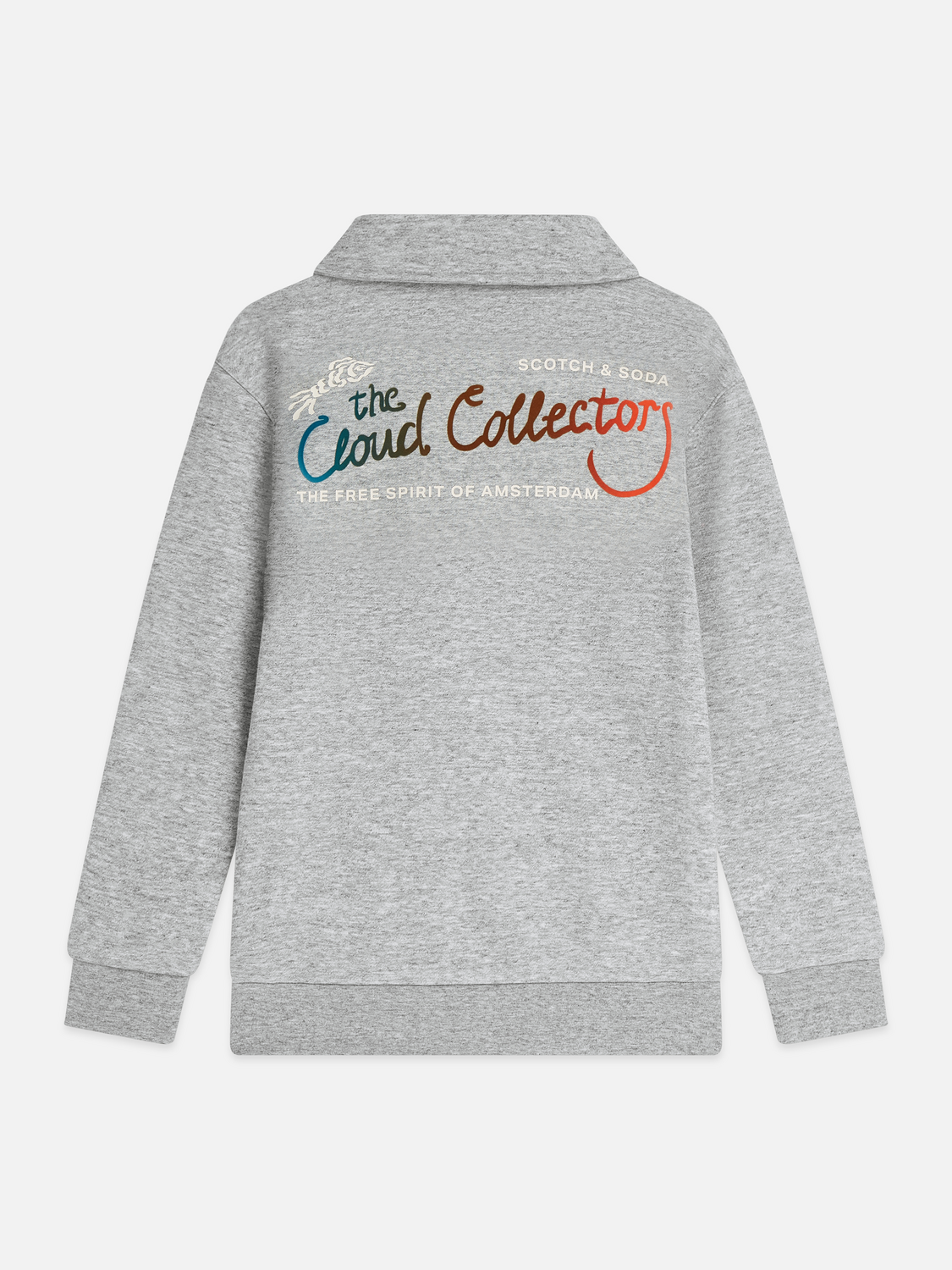 Boys' Mélange Relaxed-Fit Half Zip Sweatshirt