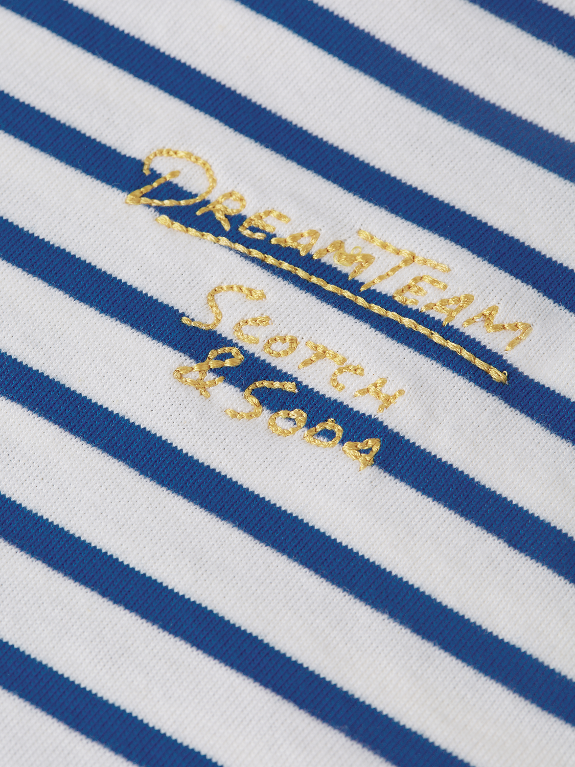 Boys' Yarn Dyed Striped Artwork Relaxed-Fit Long-Sleeved T-Shirt