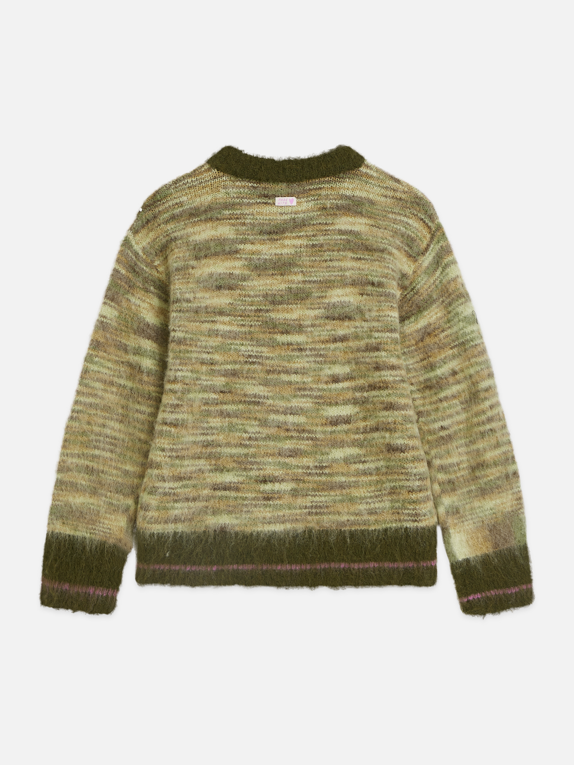 Girls' Wool Blend Mélange Relaxed-Fit Pullover
