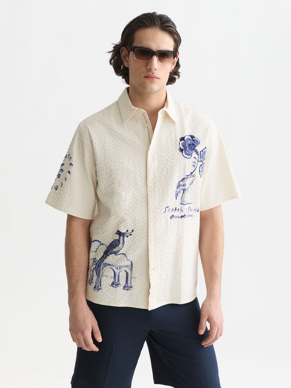 scotch and soda modern fit dress shirt Scotch & Soda Dress Shirt, Neck 16, Sleeve 34/35 / White