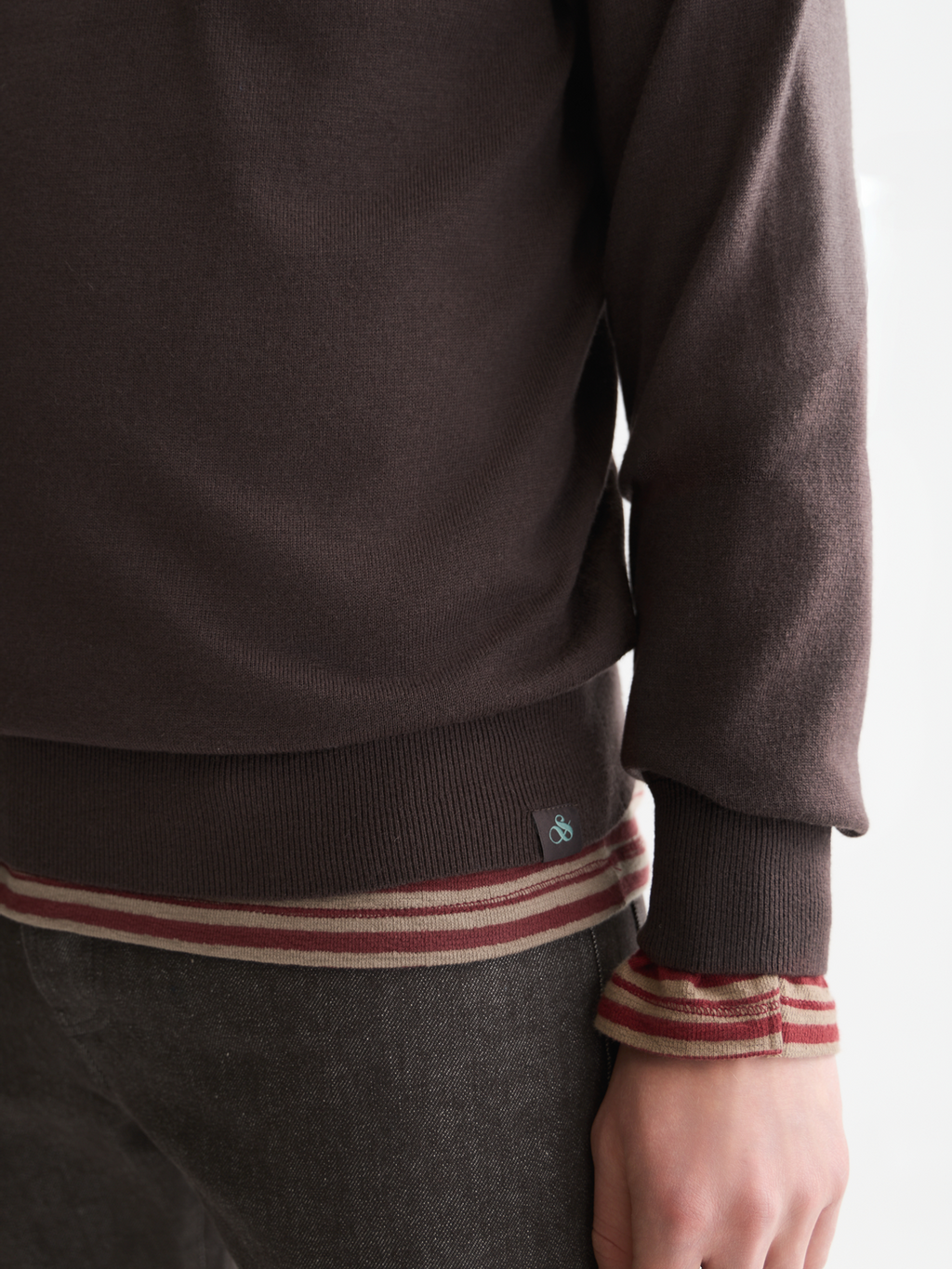 Essentials Dropped Shoulder Mock Neck Pullover
