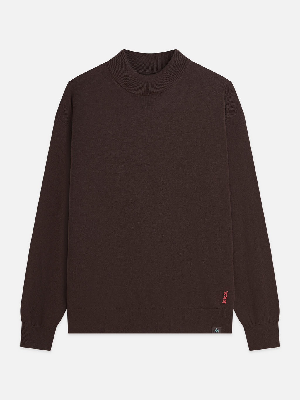 Essentials Dropped Shoulder Mock Neck Pullover