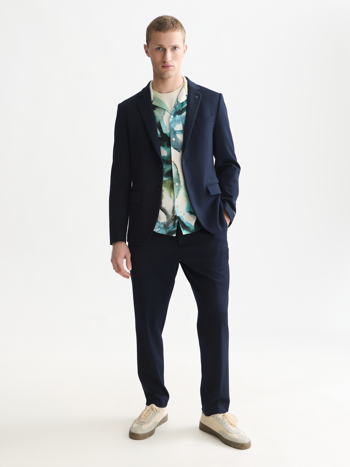 Miles Tailored Jersey Regular-Fit Blazer