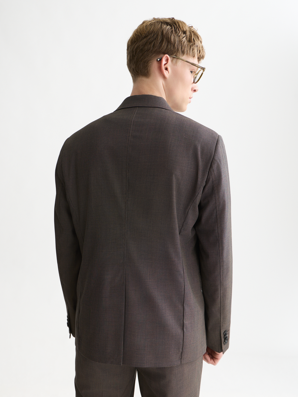 Tate Unconstructed Yarn-Dyed Regular-Fit Blazer