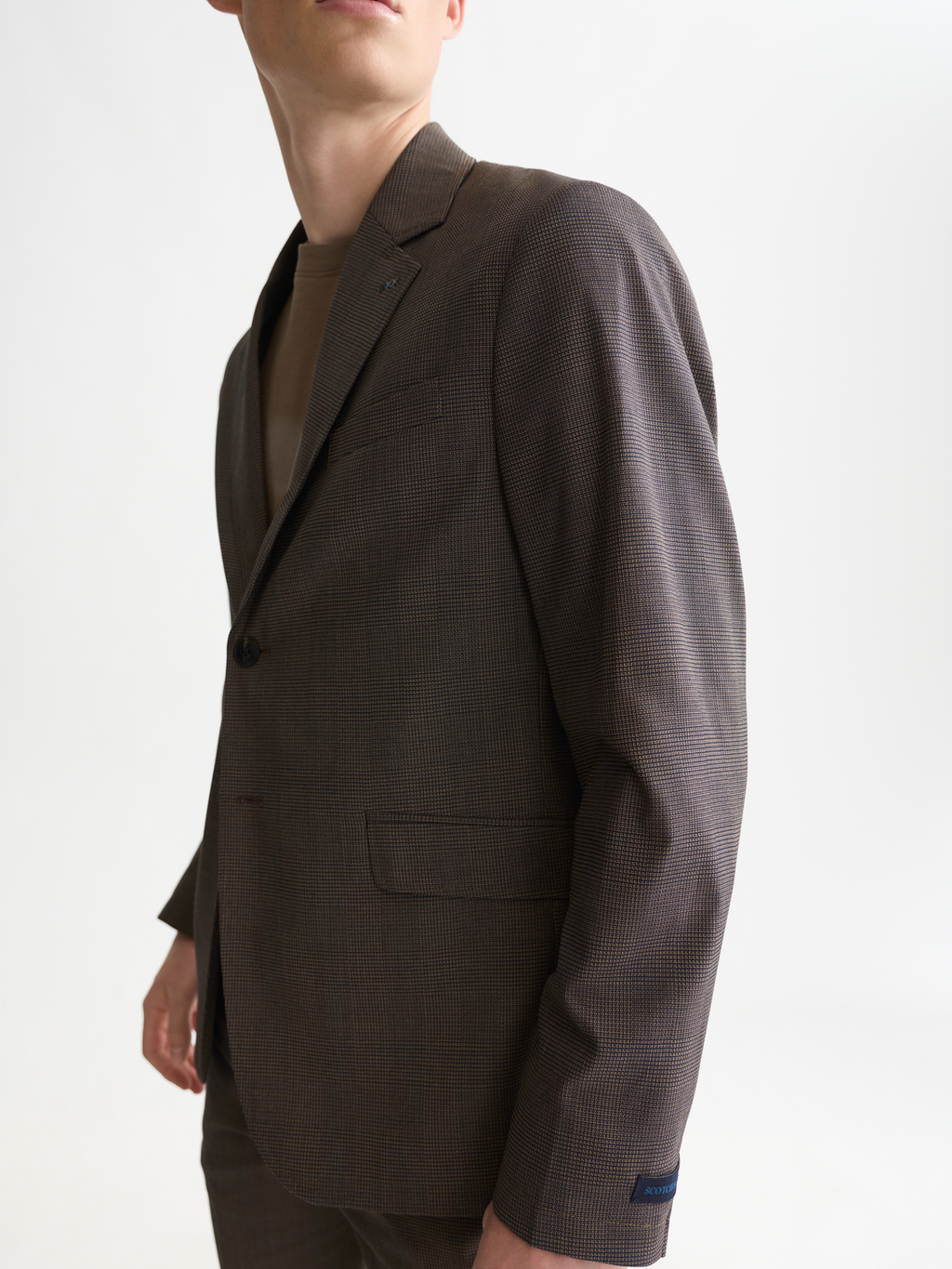 Tate Unconstructed Yarn-Dyed Regular-Fit Blazer