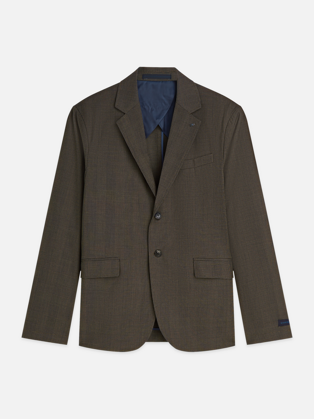 Tate Unconstructed Yarn-Dyed Regular-Fit Blazer