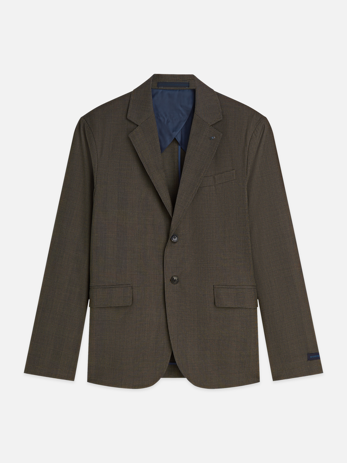 Tate Unconstructed Yarn-Dyed Regular-Fit Blazer