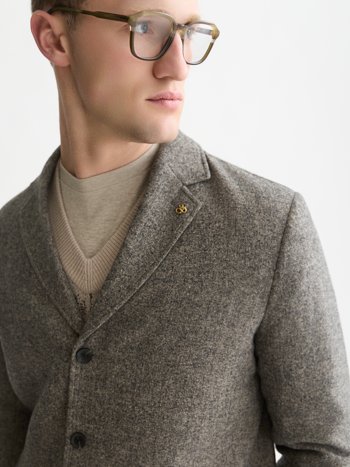 Austin Wool-Blend Relaxed-Fit Blazer
