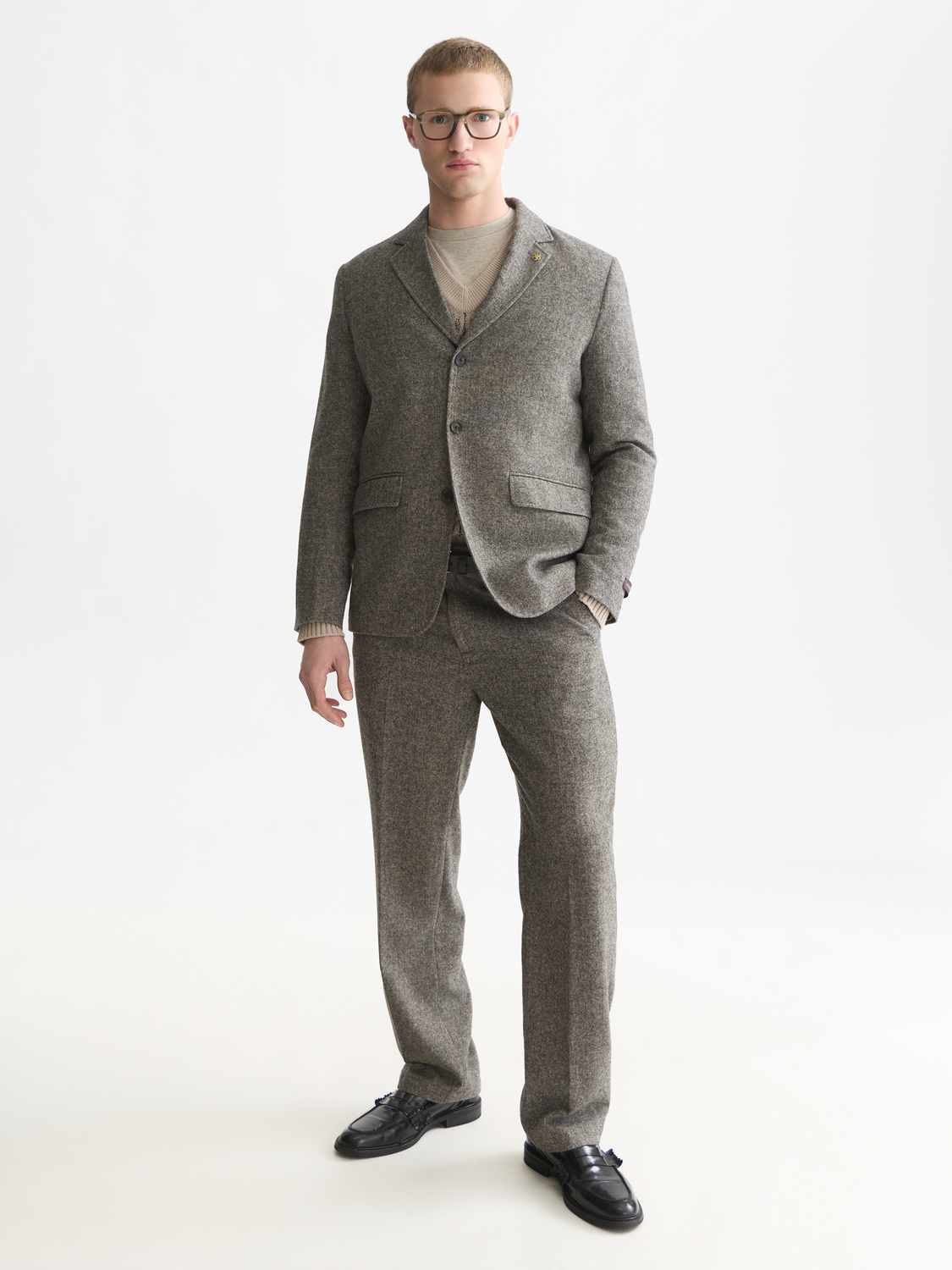 Austin Wool-Blend Relaxed-Fit Blazer