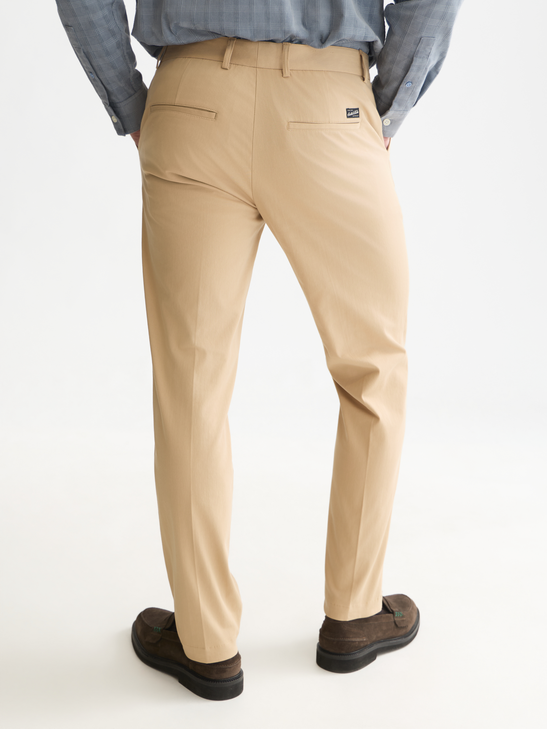 Stuart Crinkled Cotton-Blend Chino