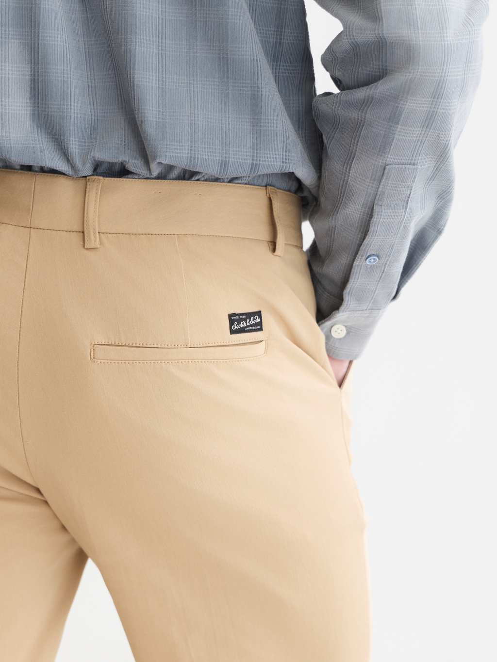 Stuart Crinkled Cotton-Blend Chino