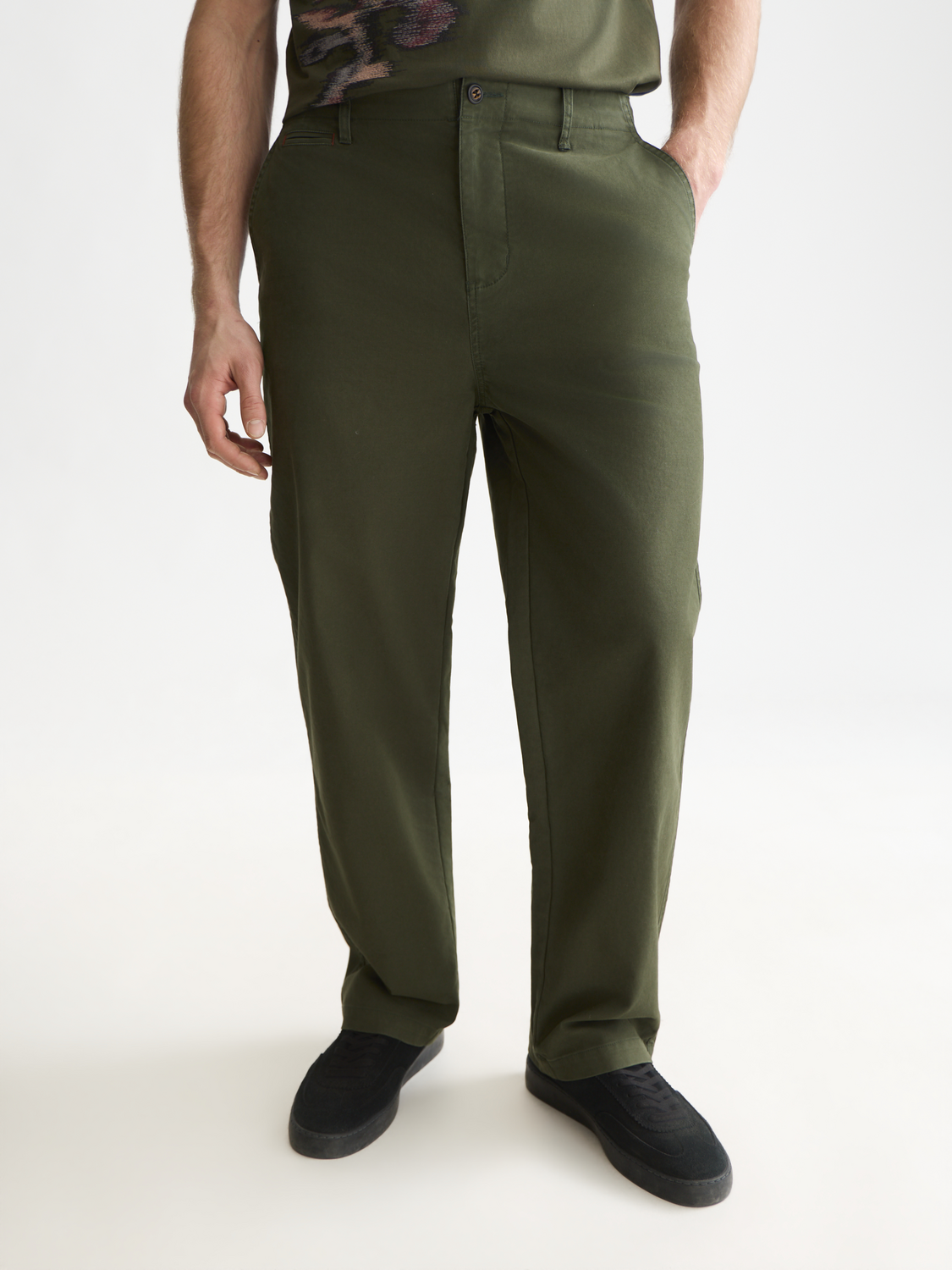 Pitch Peached Cotton-Blend Chino