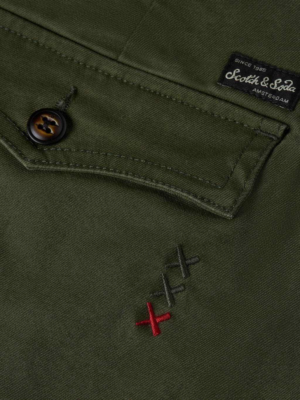 Pitch Peached Cotton-Blend Chino
