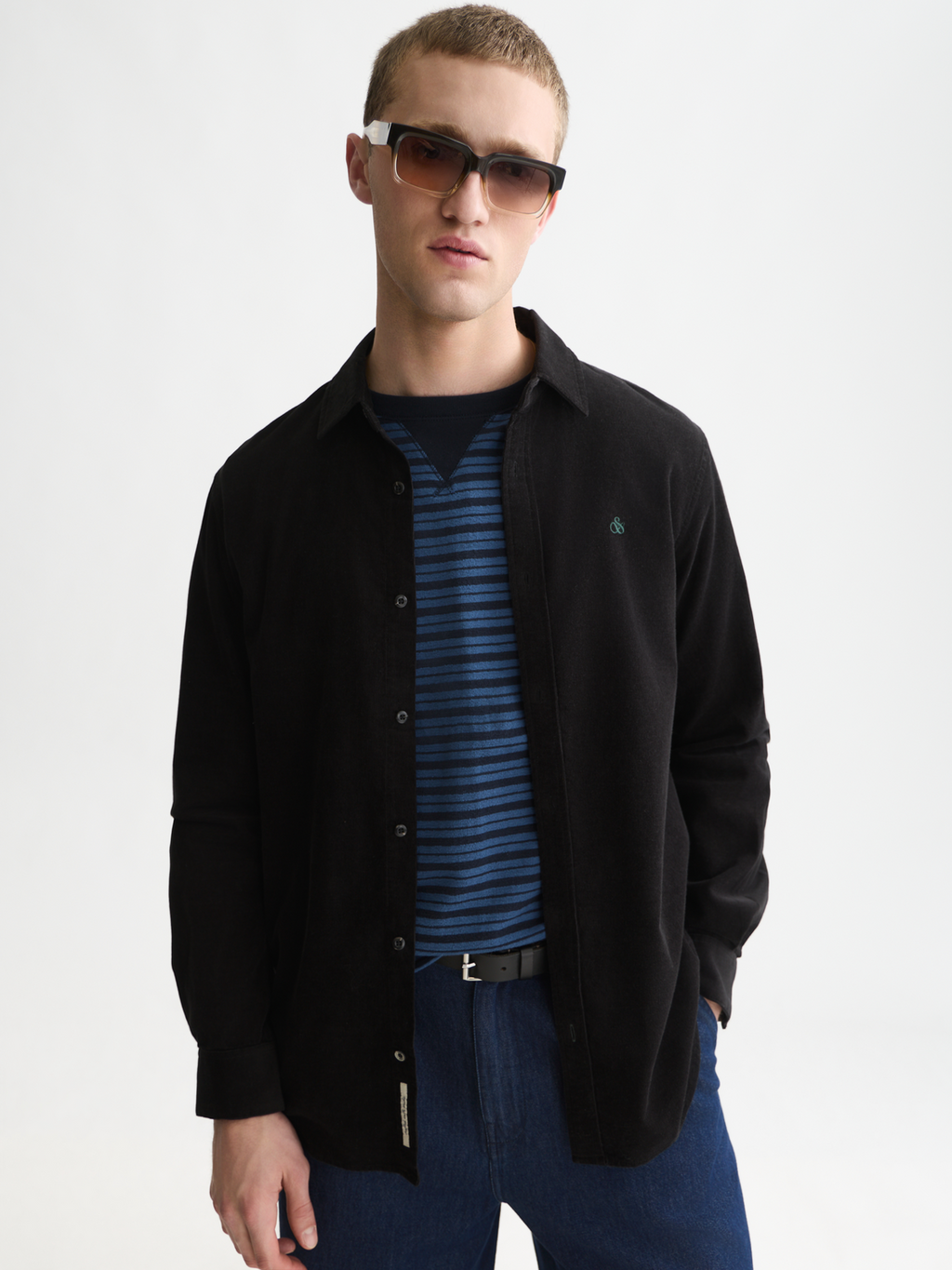Fine Corduroy Regular-Fit Shirt