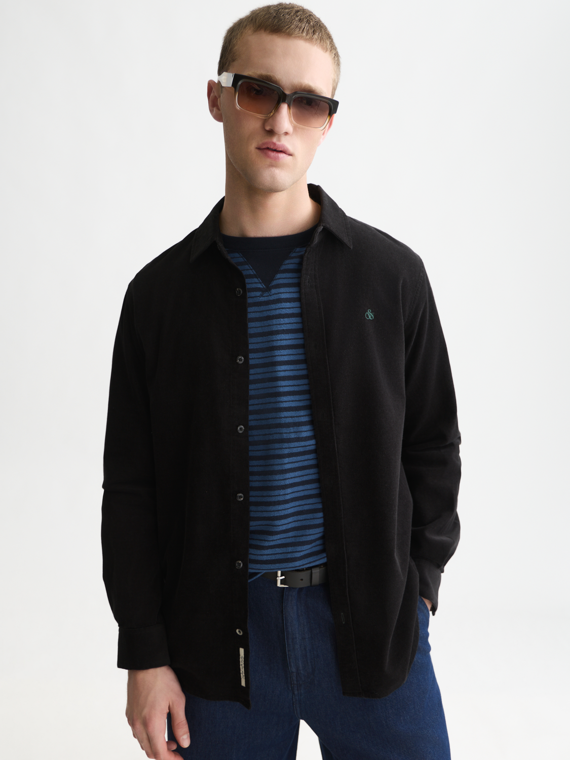 Fine Corduroy Regular-Fit Shirt