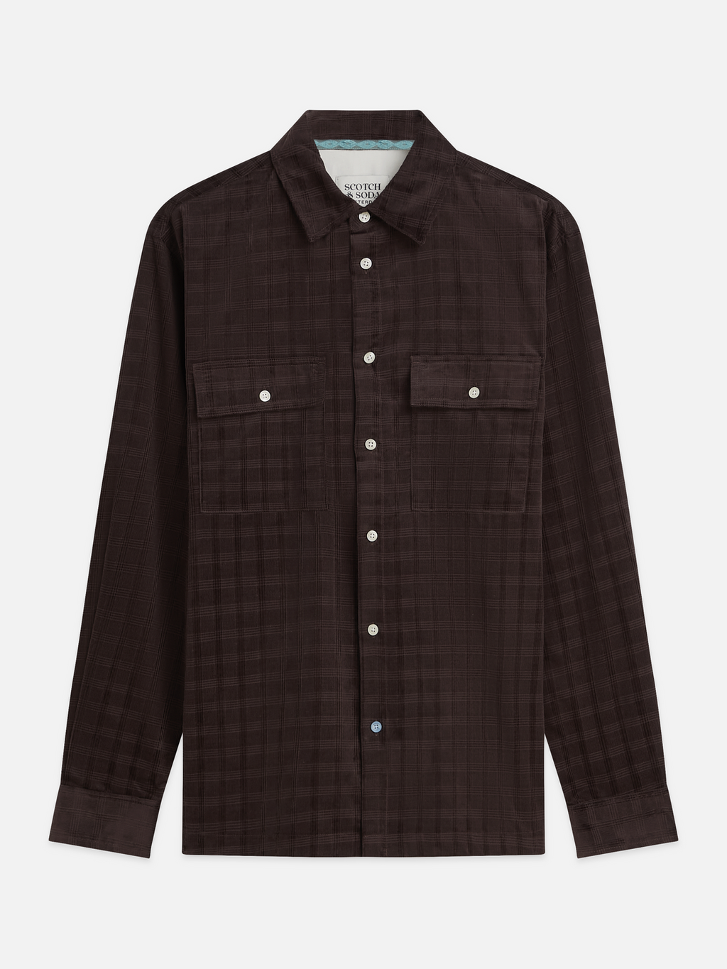 Corduroy Checked Relaxed-Fit Shirts